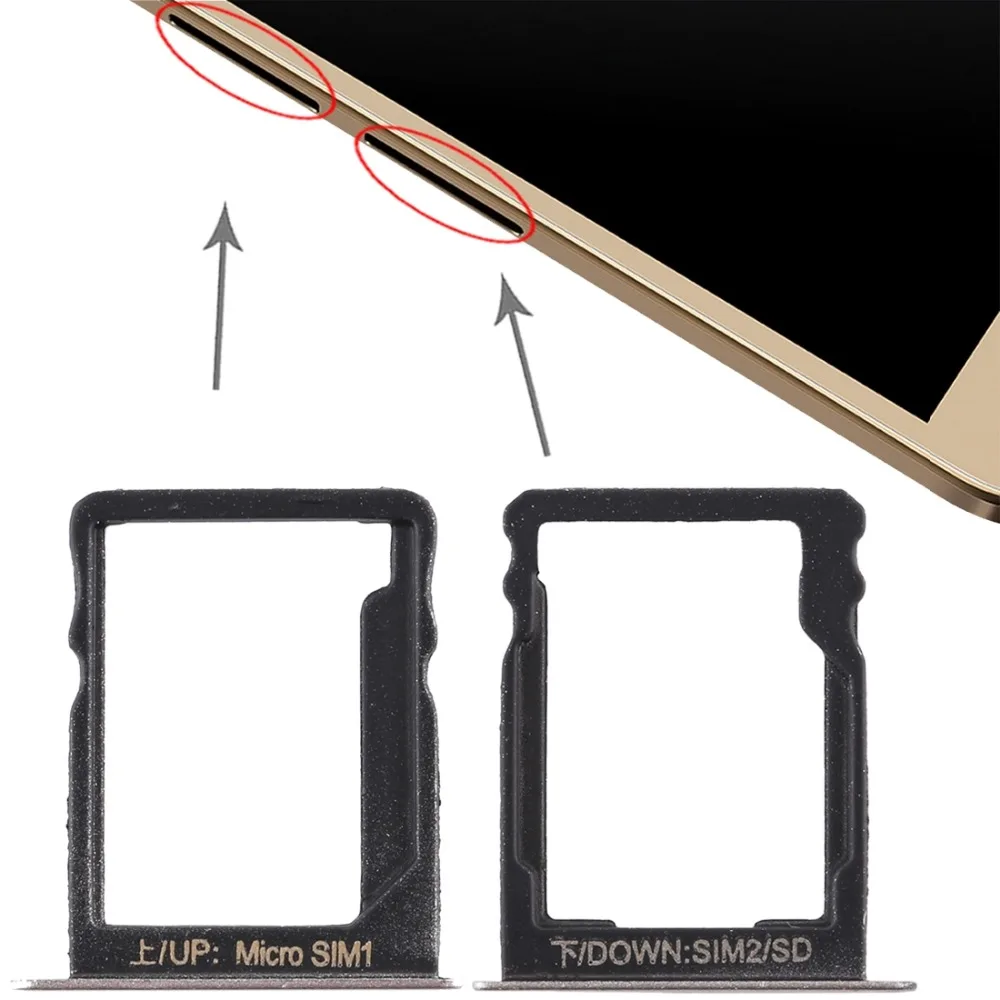 Новинка для Huawei Enjoy 5S лоток sim карт + карт/Сменные запасные части Micro SD|Адаптеры SIM
