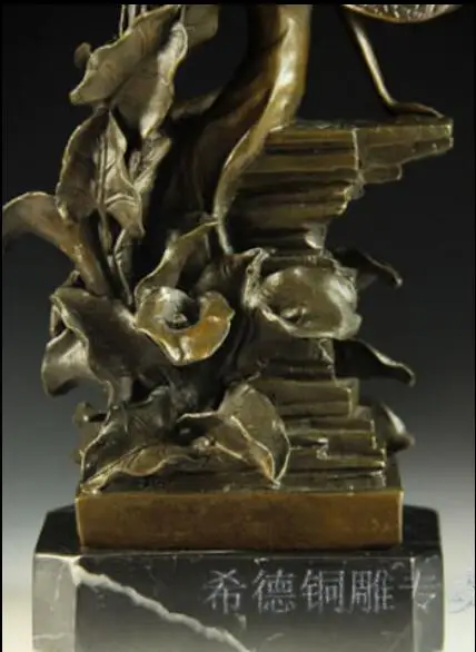 Китайская Бронзовая мраморная Статуэтка ругоза розовая бабочка женская