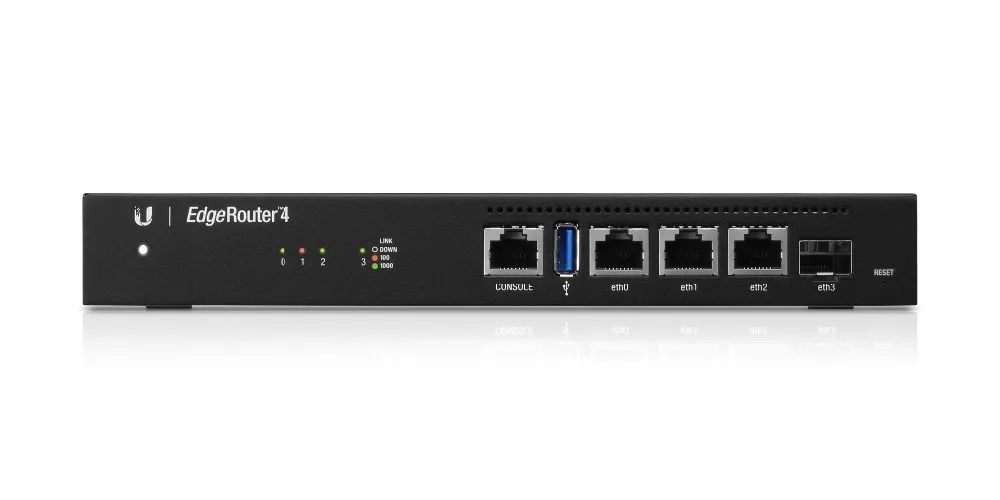 Ubiquiti EdgeMAX EdgeRouter ER 4 усовершенствованный высокопроизводительный маршрутизатор