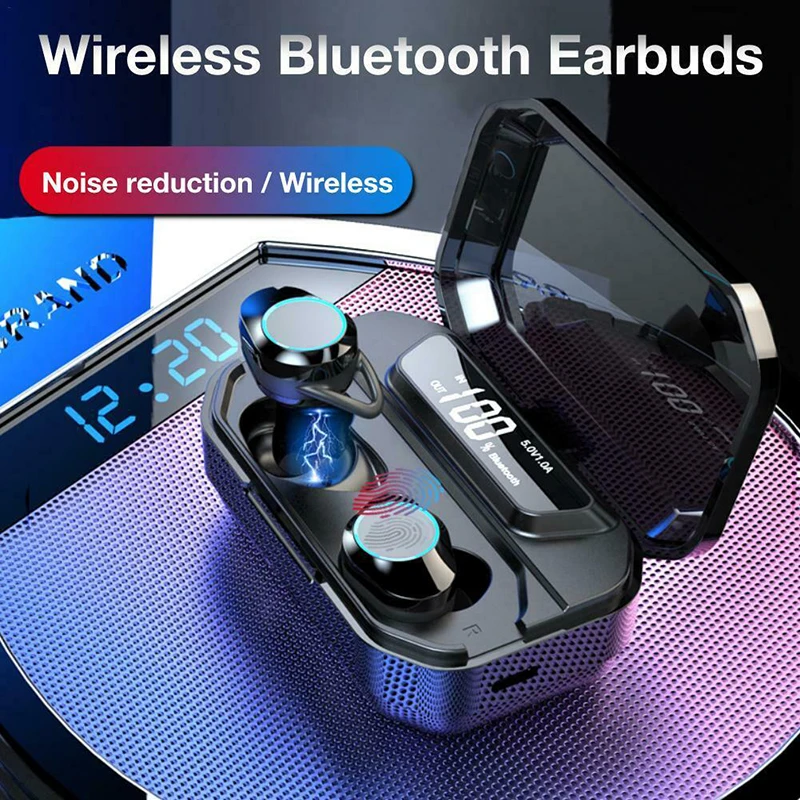 AERBOS, беспроводные наушники, Bluetooth 5,0, водонепроницаемые наушники с 3000 мАч, Дополнительный внешний аккумулятор, Hi-Fi, стерео гарнитура, Fone De Ouvido