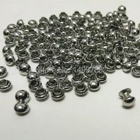 Аксессуары 4 мм серебряные заклепки в виде грибов кожевенные ремесла шпильки