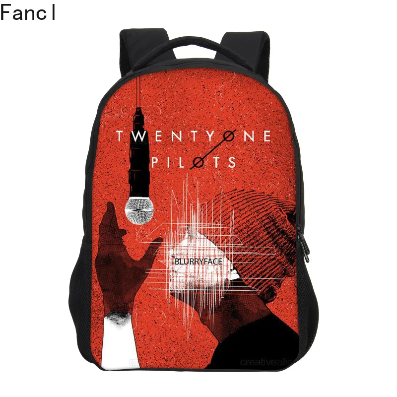 Новинка 2019 детские школьные рюкзаки для мальчиков модные Twenty One Pilots рюкзак с