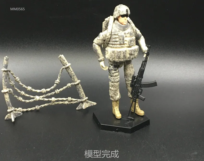 4D модель 6 шт./компл. 1:18 подвижный армейский человек Пластиковая сборная игрушка США 101-я дивизия солдат