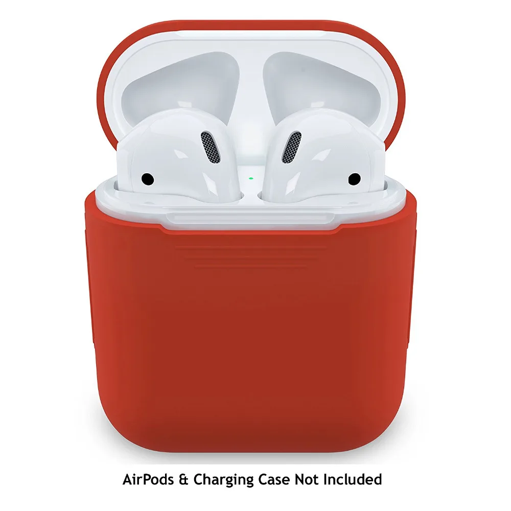 PodSkinz AirPods чехол силиконовый защитный с подставкой и безопасная для кожи ткань Apple