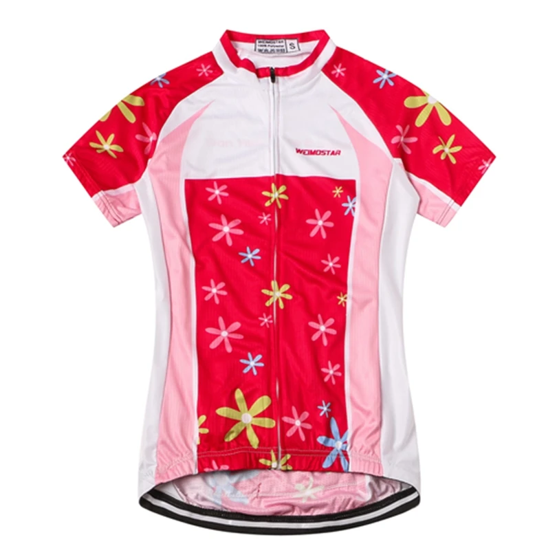 Женская велосипедная майка WEIMOSTAR Pro Team Ropa Ciclismo одежда с коротким рукавом красная и