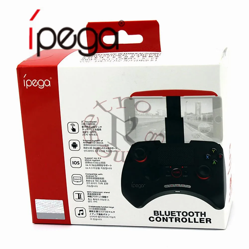 

iPega PG-9028 PG 9028 Wireless Gamepad Bluetooth V3.0 Game Controller with Touchpad Build-in Holder for Android/iOS Smartphone