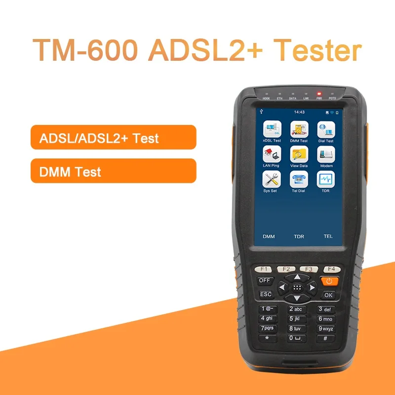 TM 600 ADSL2 + Тесты er тестер ADSL с DMM Функция|tester adsl|adsl tester adsl2 testeradsl test |