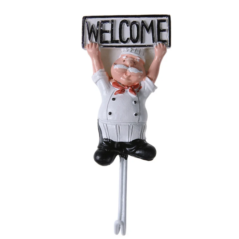 2 шт. Кухня мультфильм шеф повар Стиль смолы Мощность хранения шнура стойку