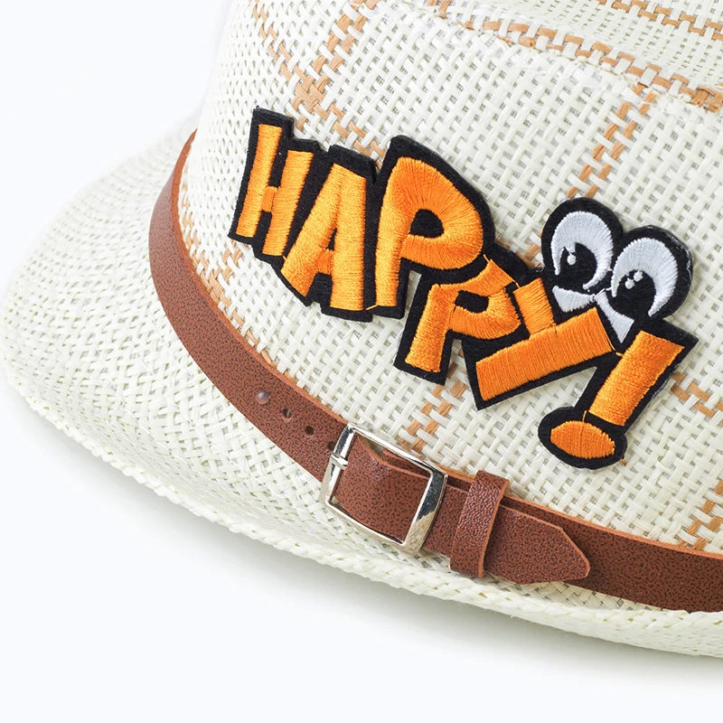 

Sterbakov Wholesale new fashion cap! baby-straw hat/ summer happy lovely beach hat for girls and boys/ sun hat for gentlemen!