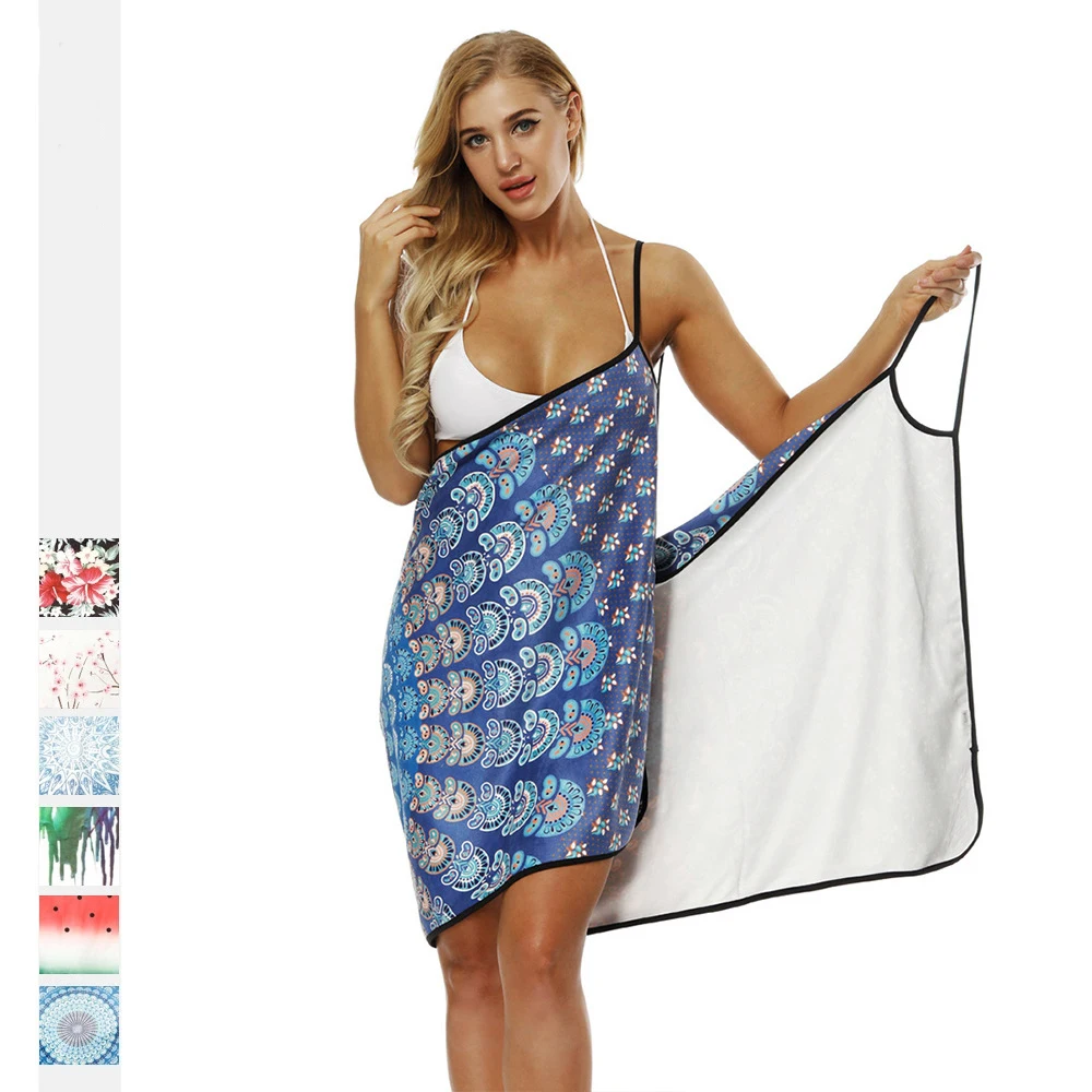 

Sexy Femme Beach Dress Towel Bikini Cover-ups Wrap Pareo Skirts Sling Women Beach Wear Dress Sarong Swimwear Skirts Beach Party