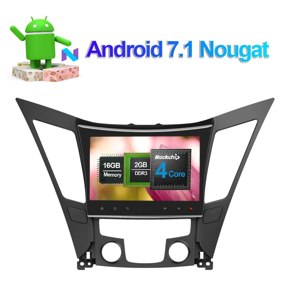 Автомагнитола 10 1 дюйма 4 Гб ОЗУ Android IPS экран стерео для Hyundai Sonata 2012 2013 2014