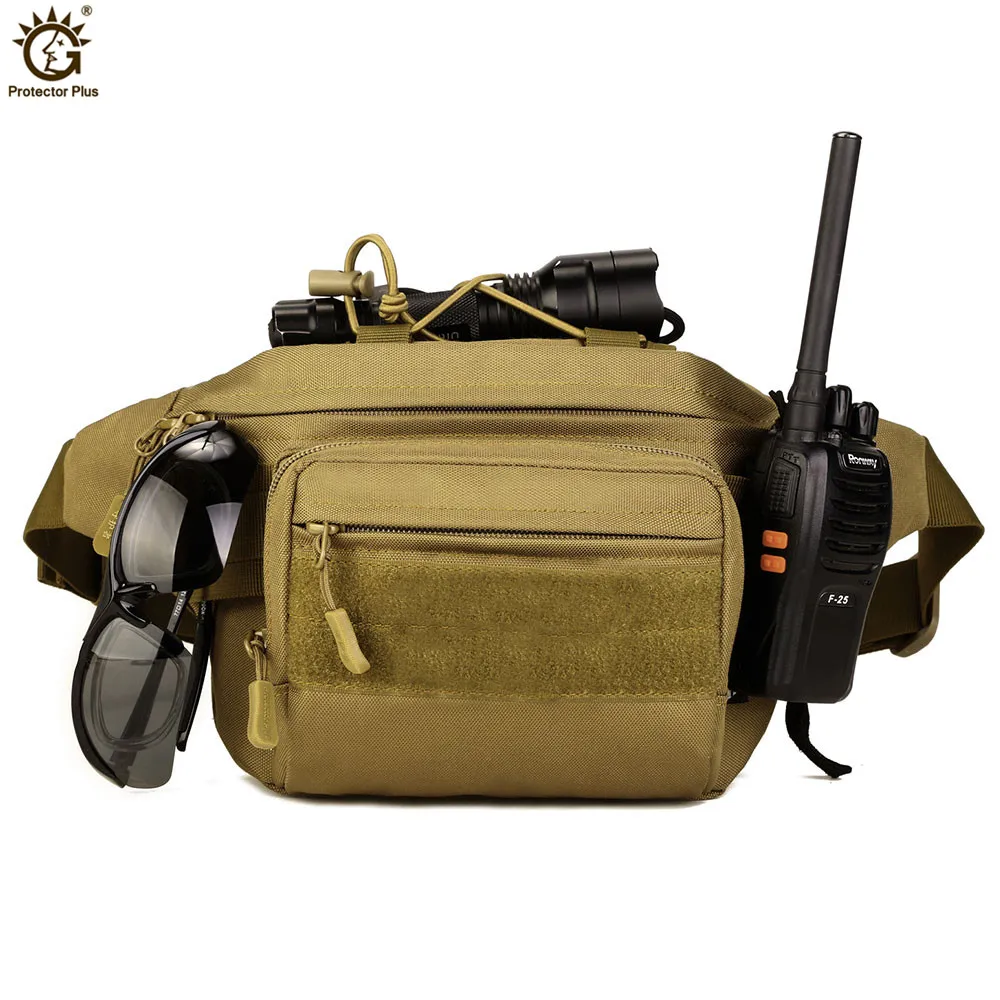 Tactical Molle Bag Waterproof Waist Pack Fanny Pack Hiking Fishing  Sports Hunting Waist Bags Tactical Sports Bag Belt