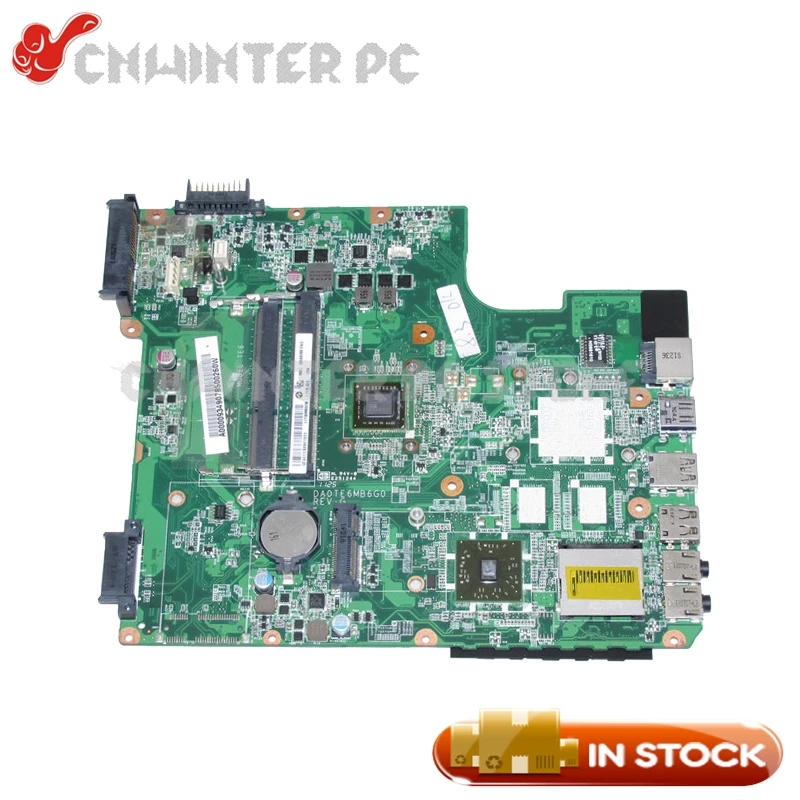 Материнская плата NOKOTION DA0TE6MB6G0 REV G A000093490 для ноутбука Toshiba Satellite L745 L745D EME350 CPU DDR3|cpu