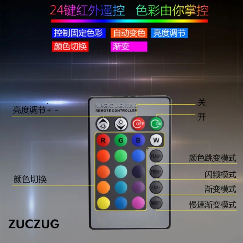 3W E27 RGB лампа точечного света 16 цветов обесцвечивание AC10V 220V с 24 кнопки