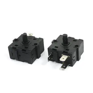 2 шт., поворотный переключатель из черного пластика