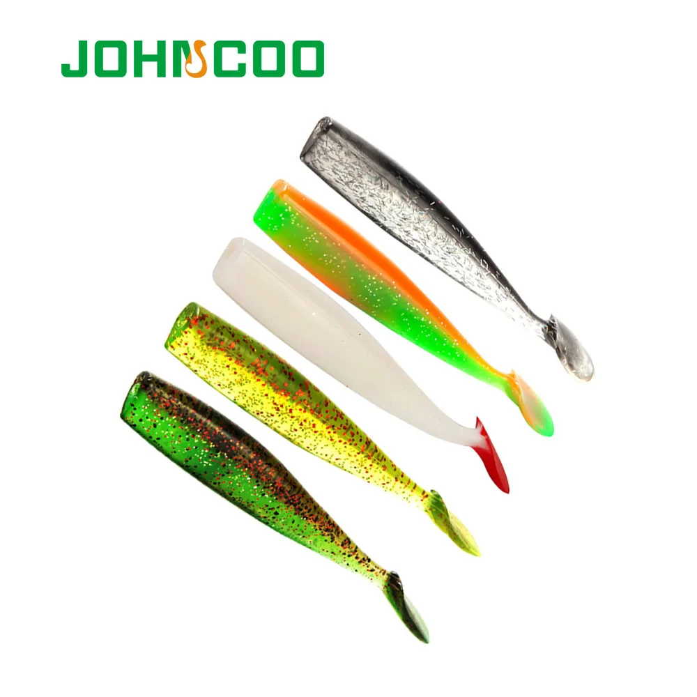 JOHNCOO 4 шт./лот мягкие рыболовные воблеры 100 мм 7 г искусственная рыболовная