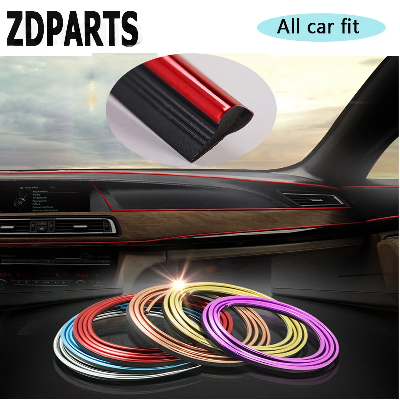 ZDPARTS 3 м декоративная наклейка для внутренней отделки автомобиля Audi A3 A4 B7 B8 B6 A6 C6 C5