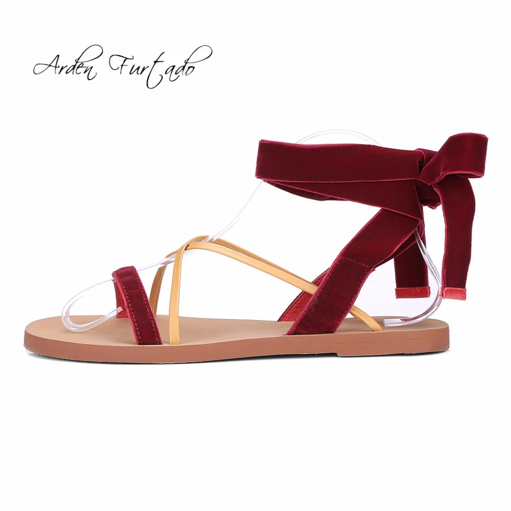 Арден фуртадо 2018 летние туфли на плоской подошве с ремешками лодыжках модные