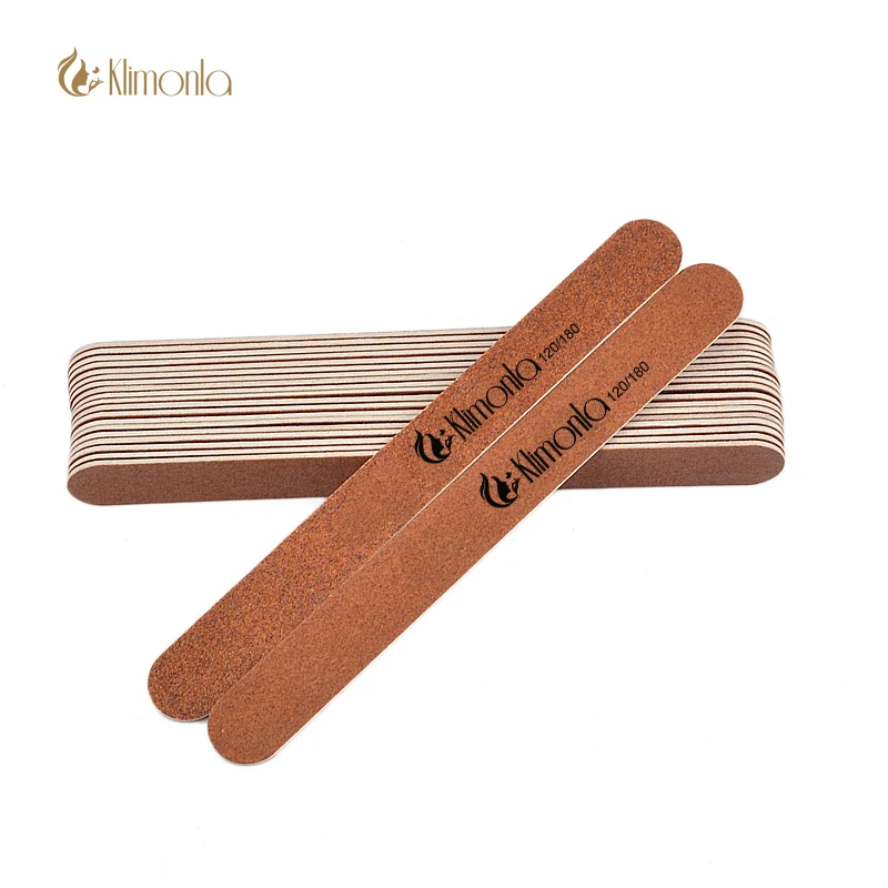Коричневый Wooden120/180 зернистость пилочка для ногтей 10 шт. моющиеся липы профессиональные шлифовальные ногти художественные буферные инструменты аксессуары