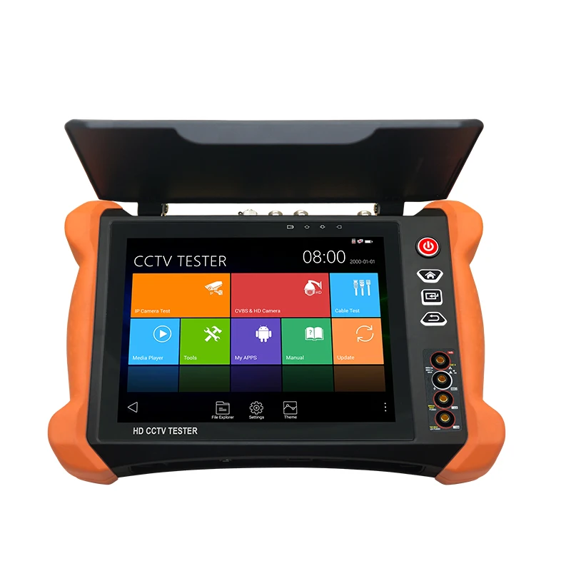 8 дюймовый тестер IP камеры H.265 4K X9 8MP TVI CVI 5MP AHD SDI CVBS CCTV монитор с кабельным