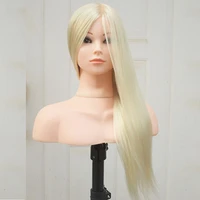 free shipping high level mannequin head with hair head with shoulder head model for hairdressing training mannequin shoulder