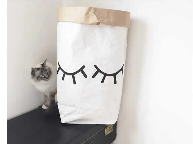 Популярная сумка для хранения игрушек из крафт бумаги детская Органайзер сумок