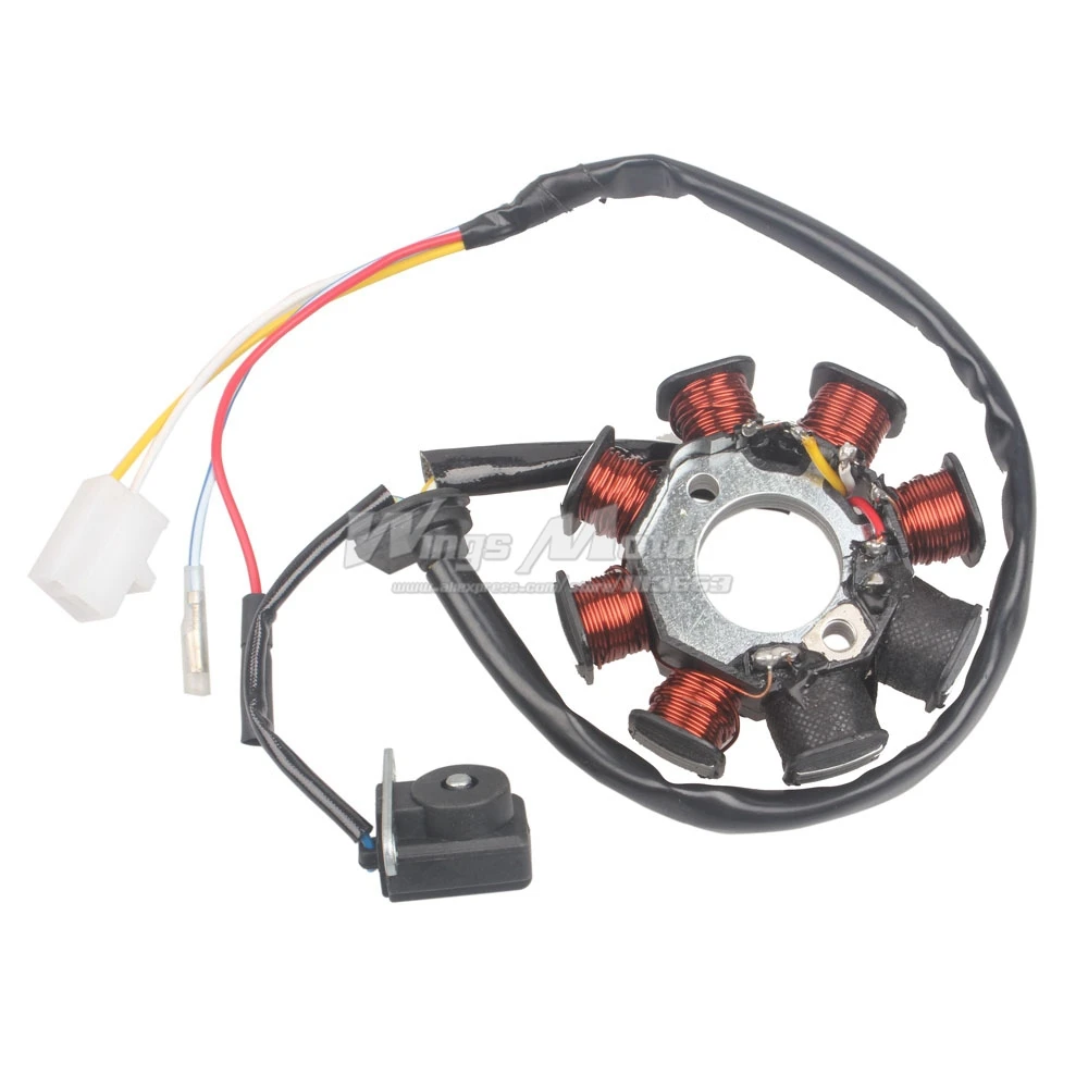 Зажигание статор Магнето 8 Катушек 4 провода GY6 50 110 150cc роллер мопед ATV Taotao JCL|ignition