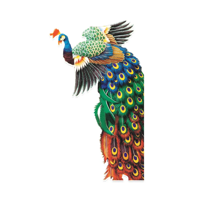 YJZT 9.6*16.1CM Fashion Birds Peacock Decor Car Sticker Silhouette Accessories Personalized Graphic 11A0032 | Автомобили и