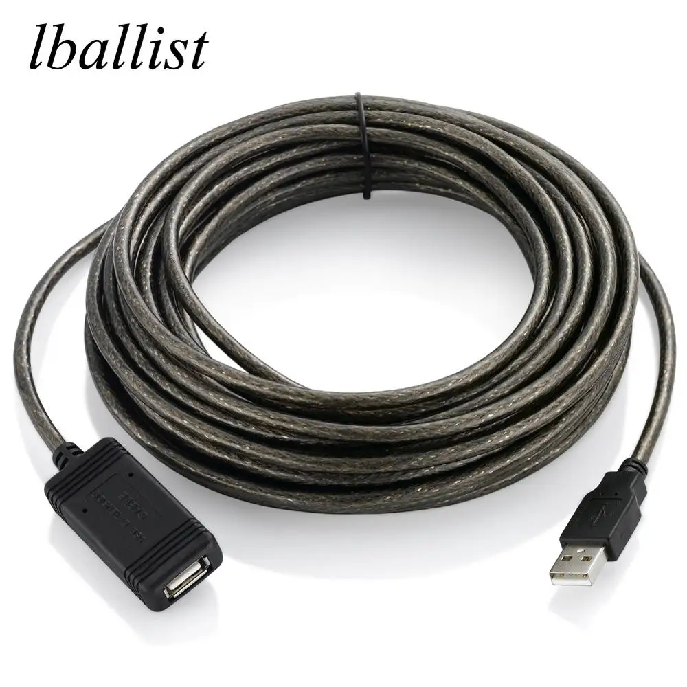 Lballist Активный ретранслятор USB2.0 УДЛИНИТЕЛЬ для мужчин и женщин двойной