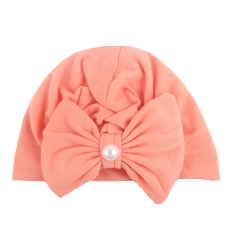 

New Designed Cute Baby Hat Cotton Soft Turban Knot Girl Summer Hat Bohemian Style Kids Newborn Cap For Baby Girls