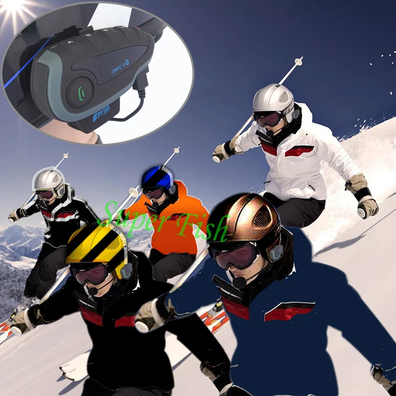 Bluetooth интерком для мотоциклетного шлема Vnetphone V8 100% м|vnetphone v8|helmet interphonev8 1200m |