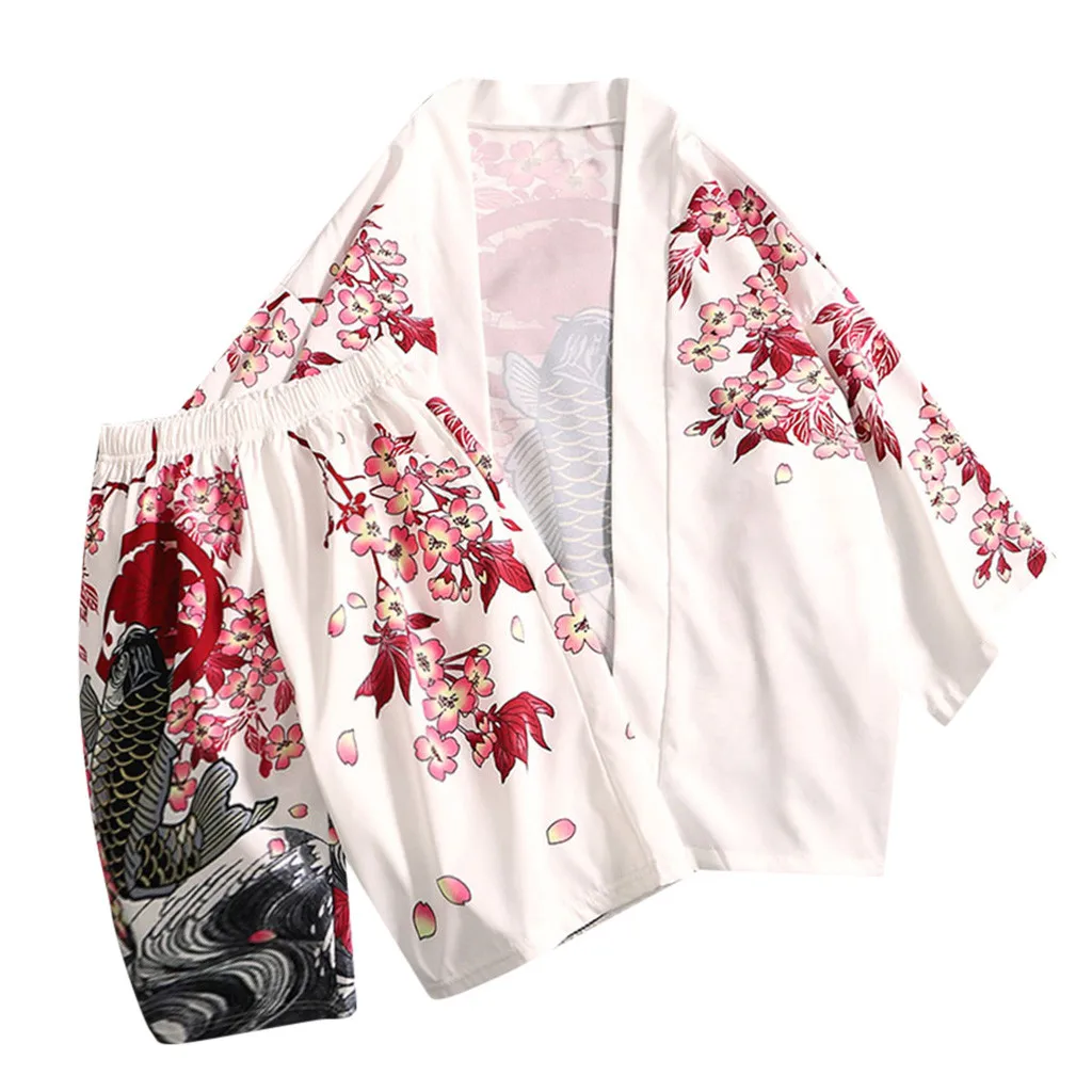 Пижама кимоно для пар на лето и весну комплект весенней одежды удобное кардиган с