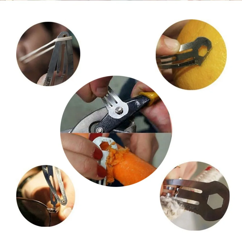 Открытый женский EDC самообороны мульти инструмент заколка для волос шпилька из