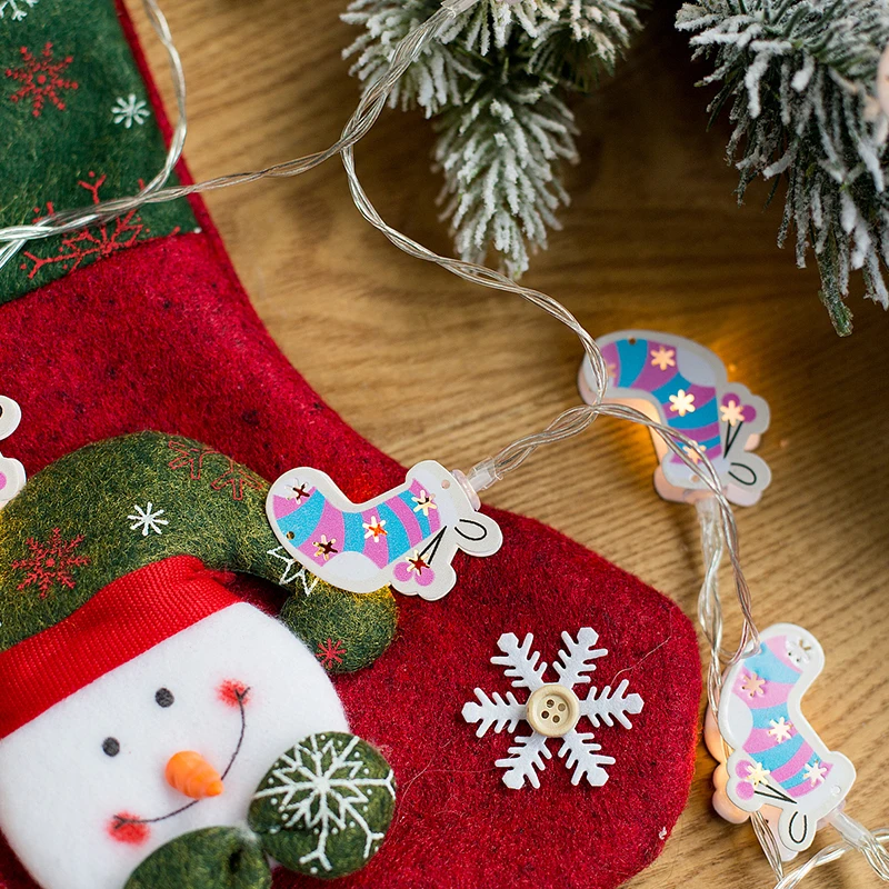 ROPIO Рождественский чусветодио дный Лок светодиодная гирлянда мигающая Фея