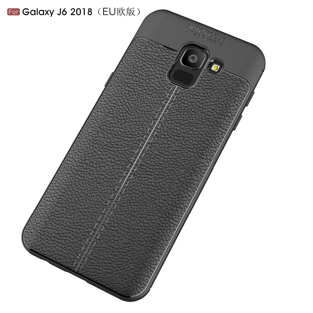 Чехол для телефона Samsung Galaxy J6 2018 Роскошный чехол из ТПУ и силикона искусственной