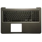 Новая русская клавиатура для ноутбука DELL INSPIRON 15 5565 5567 RU, клавиатура с подсветкой и верхней крышкой для рук, серая рамка