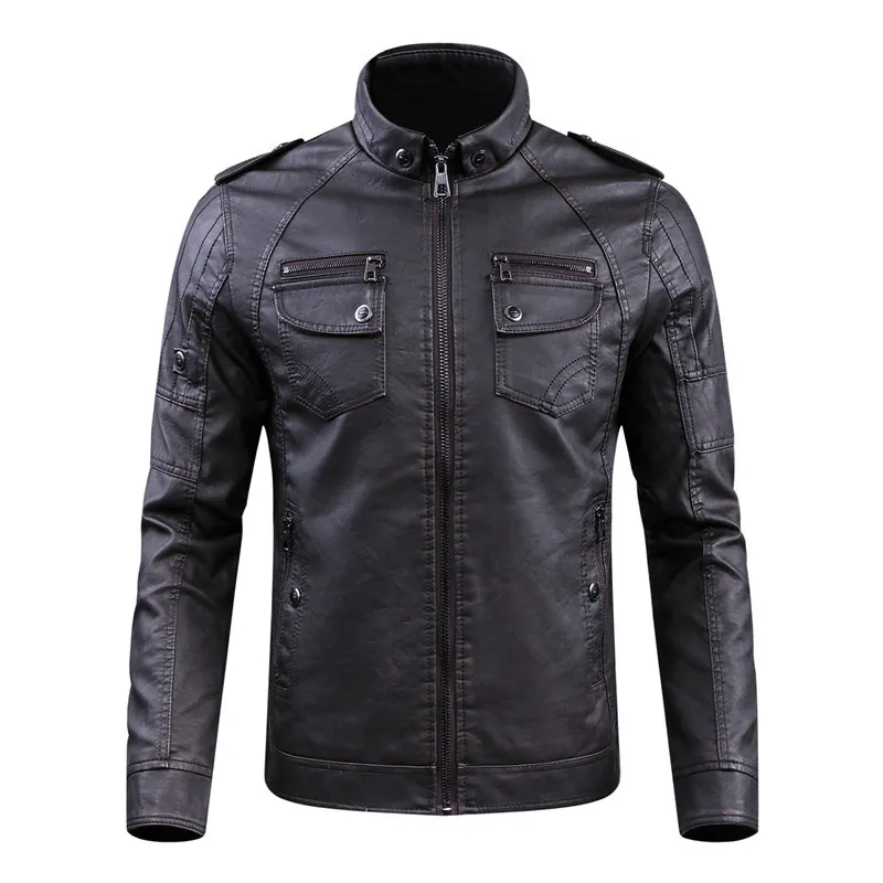 BOLUBAO Men High Quality Faux Jackets Winter Men's Solid Color Leather Jacket Coats Male Motorcycle Overcoat | Мужская одежда