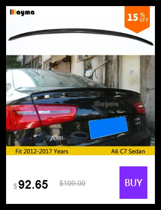 Стиль Caractere углеродное волокно задний багажник спойлер для Audi A6 C7 седан 2012- год автомобильный спойлер крыло(не подходят Sline s6 rs6
