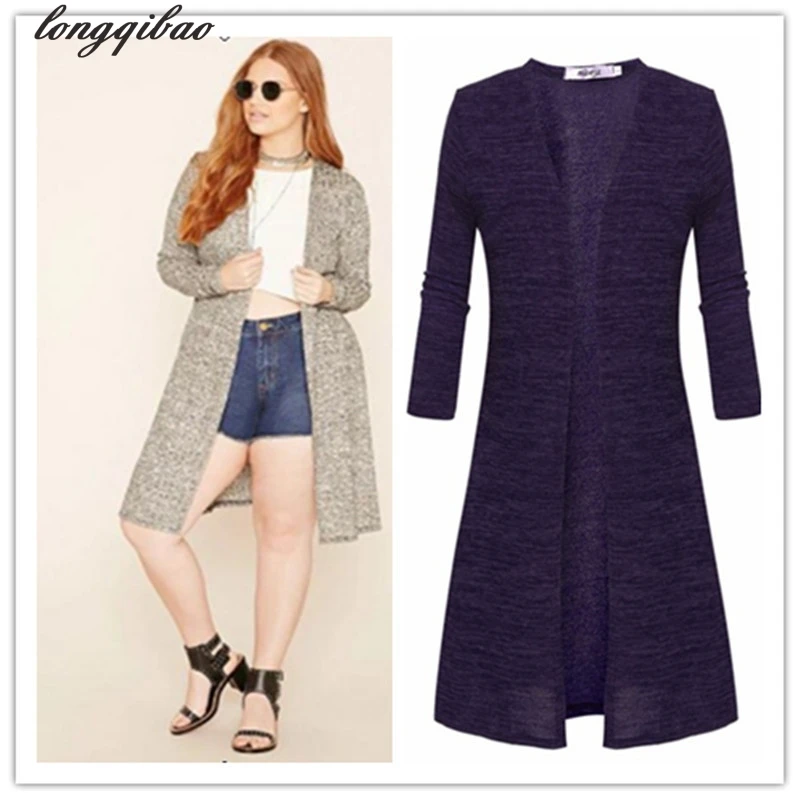 2017 европейский и американский женский кашемировый вязаный кардиган длинный