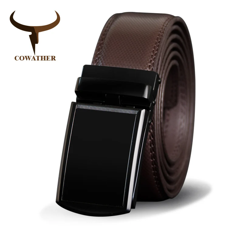 COWATHER Для мужчин ремень коровьей пояс для из натуральной кожи мужской моды