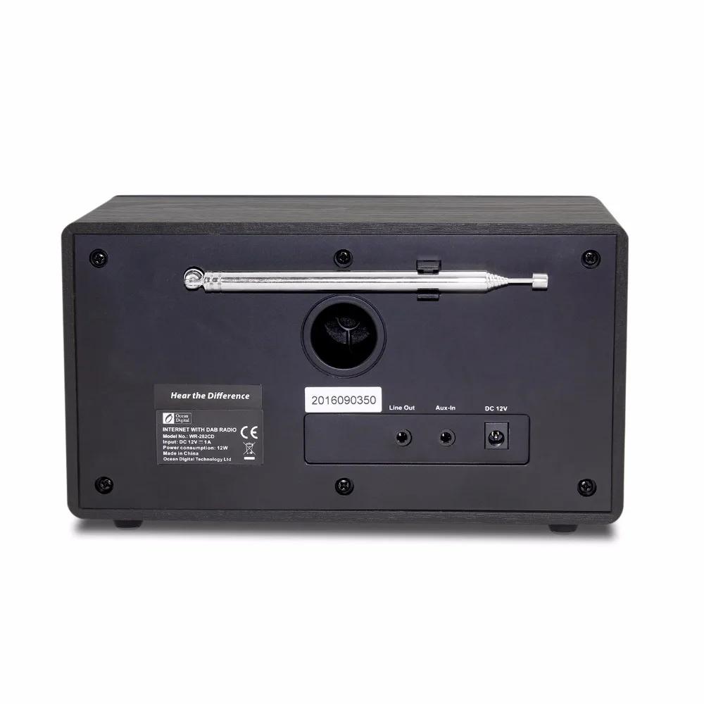 WiFi/DAB+/FM радио океан цифровой WR-282CD Интернет WiFi DAB радио Bluetooth многоязычное меню Будильник Радио пульт