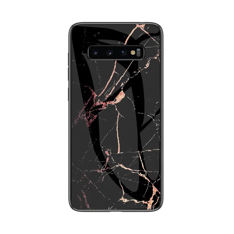 Pattern 5 YISHANGOU Мрамор Стекло задняя крышка чехол для samsung S10e S10 плюс M10 M20 S8 S9 A9 A7 A6S A8S A9S J4 J6 Prime мягкий чехол-бампер - Цвет: Pattern 5