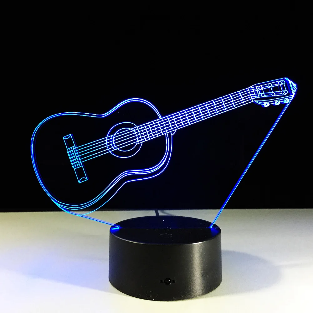 

Guita 3D Small Night Light Baby 7 Color Chang LED USB Desk Lamp Home Decoration Kids Birthday Gift