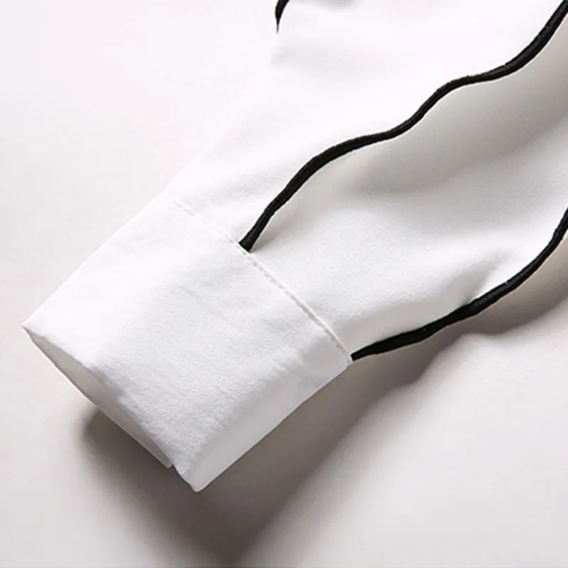 Женские блузки шифоновая рубашка с отложным воротником и длинным рукавом