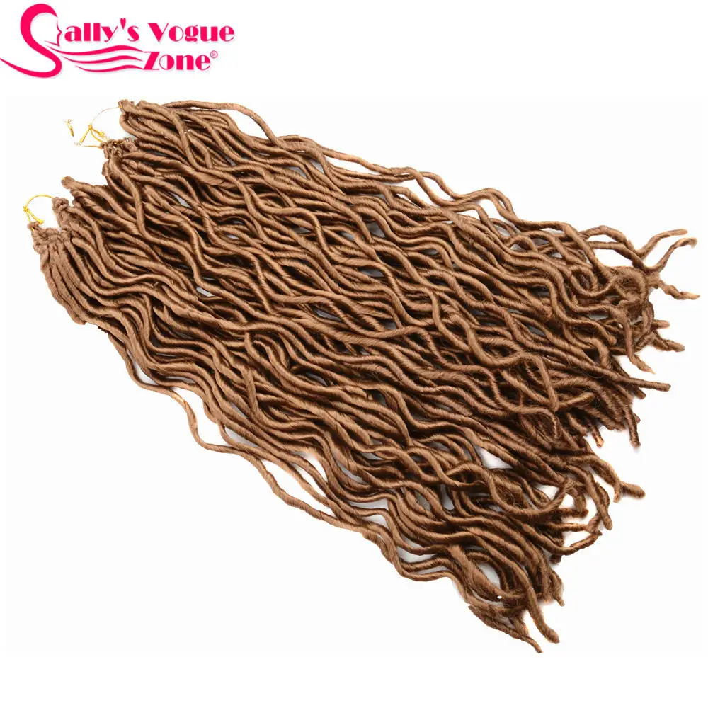 1 упаковка 24 пряди/упаковка 1" 18" 8 цветов Sallyhair крючком косы для наращивания волос замки для черных женщин синтетические Faux locs Curly