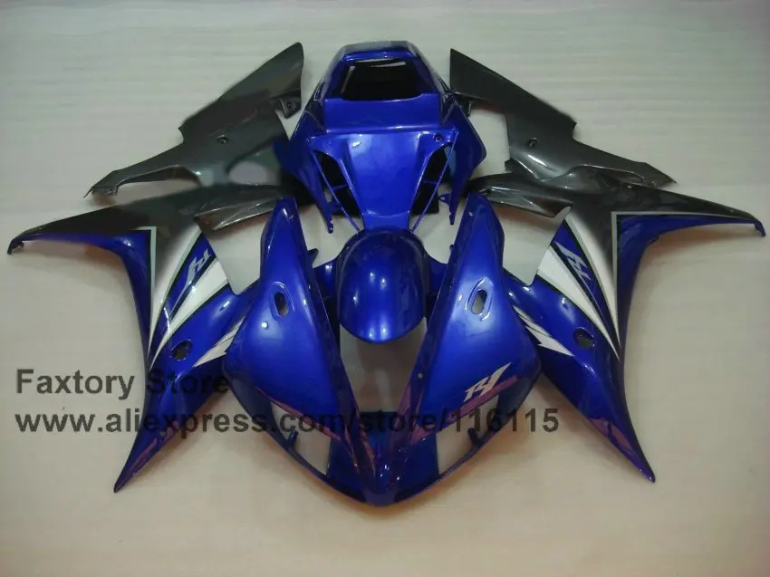 Обтекатели для мотоциклов YAMAHA R1 2002 2003 YZF 02 03 blue gun gray ABS | Автомобили и мотоциклы