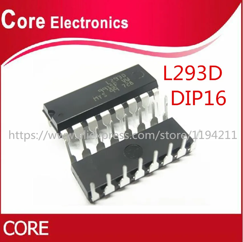 100 шт./лот L293D L293 DIP 16 Новый и оригинальный|Интегральные схемы| |