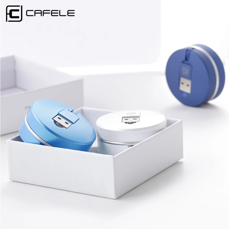CAFELE usb зарядный кабель для iphone 8 Pin Micro USB кабель для samsung huawei Xiaomi телефонов 2 в 1 Выдвижной Мини милый кабель