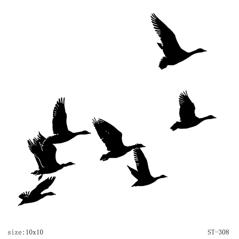 

AZSG Migratory Bird / Wild Goose Clear Stamps For DIY Scrapbooking Decorative Card making Craft Fun Decoration Supplies 10x10cm