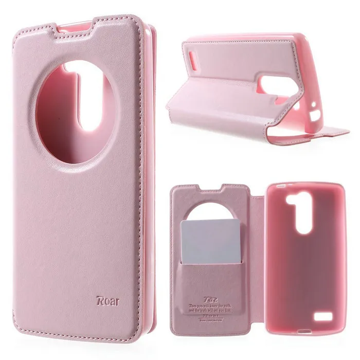 Для LG Bello d331 чехол оригинальный рев Корея Quick круглое окно кожа флип для L D335 с
